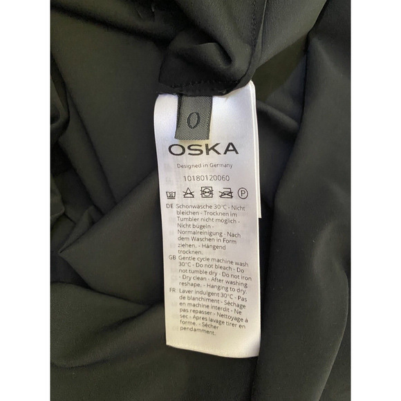 OSKA Oversized Top Blouse Black Short Sleeve Round Neck Lagenlook Relaxe… - Picture 6 of 7